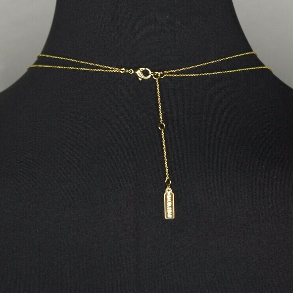 BaubleBar Tiered Necklace Gold Tone Chain Pave Star and Moon Layered - Picture 5 of 6